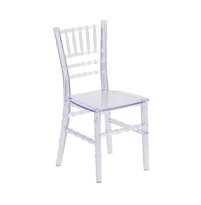 Emma+Oliver Child s All Occasion Resin Chiavari Chair For Home Or Based Rental Business