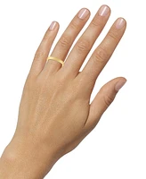 Brush Finish Textured Wedding Band 14k Gold