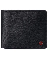 Alpine Swiss Mens Commuter Rfid Bifold Wallet 2 Id Windows Divided Bill Section