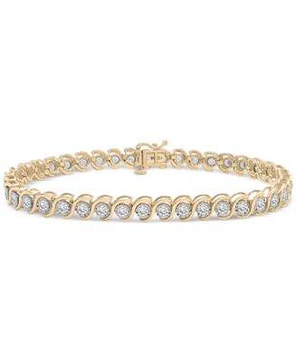Diamond Link Tennis Bracelet (3 ct. t.w.) in 10k Gold, Created for Macy's