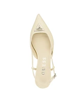 Guess Women's Jesson Pointed Slingback Kitten Heel Mules