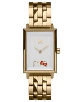 Mvmt Women's Signature Square Hello Kitty Gold-Tone Stainless Steel Watch 24mm