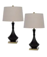 26.5" Height Metal Table Lamp Set