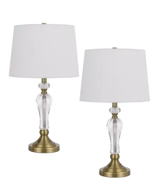 25" Height Metal Table Lamp Set