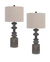 31" Height Resin Table Lamp Set