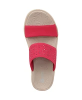 BZees Sienna Bright Washable Slide Wedge Sandals