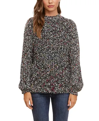 Jpr Studio Women's Lurex Confetti Chenille Long Sleeve Sweater