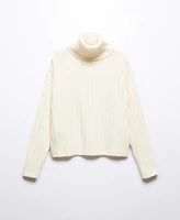 Mango Women's Thick Knit Turtleneck Sweater