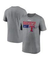 Men's Nike Heather Charcoal Texas Rangers 2023 Postseason Legend Performance T-shirt