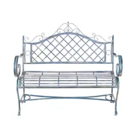 Abner Wrought Iron 45.75 Inch W Outdoor Garden Bench