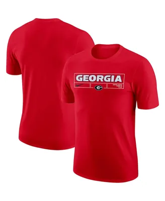 Men's Nike Red Georgia Bulldogs Wordmark Stadium T-shirt