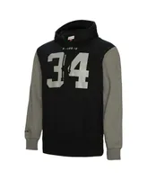 Men's Mitchell & Ness Bo Jackson Black Las Vegas Raiders Retired Player Name and Number Pullover Hoodie