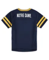 Preschool Boys and Girls Navy, Gold Notre Dame Fighting Irish Red Zone Jersey Pants Set