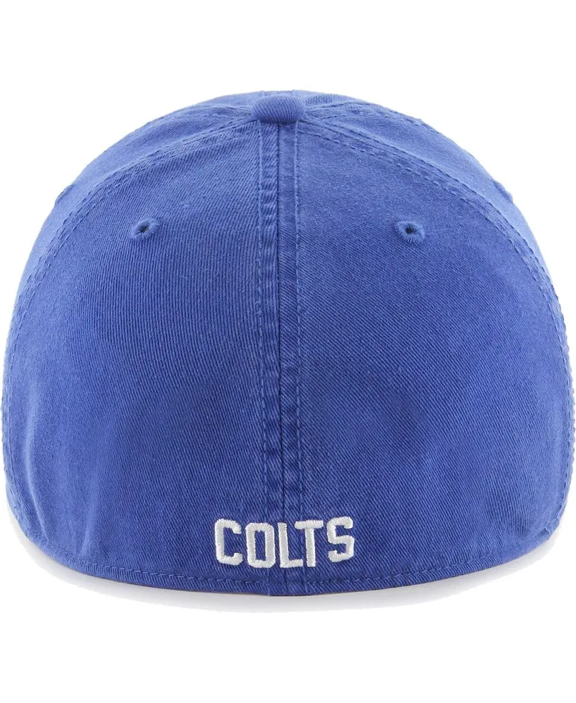 Men's '47 Brand Royal Distressed Indianapolis Colts Gridiron Classics Franchise Legacy Fitted Hat