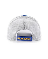Men's '47 Brand Royal, White Los Angeles Rams Drifter Adjustable Trucker Hat