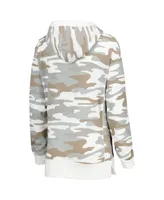 Women's Pressbox Camo Nebraska Huskers San Pablo Pullover Hoodie