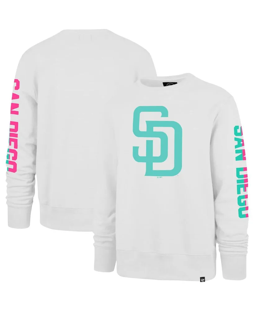 Men's '47 Brand White San Diego Padres City Connect Legend Headline Pullover Sweatshirt