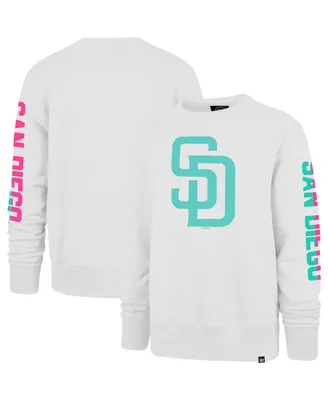 Men's '47 Brand White San Diego Padres City Connect Legend Headline Pullover Sweatshirt