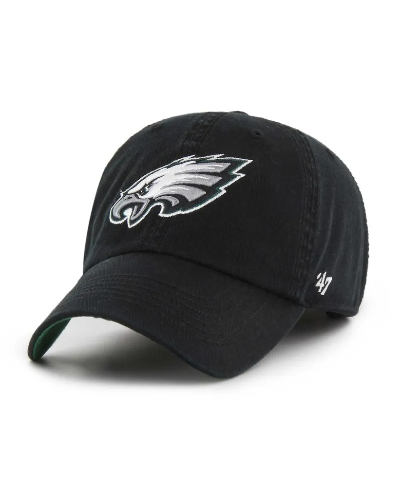 Men's '47 Brand Black Philadelphia Eagles Sure Shot Franchise Fitted Hat