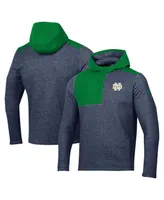 Men's Under Armour Navy Notre Dame Fighting Irish Survivor Fleece Hoodie Quarter-Zip Jacket