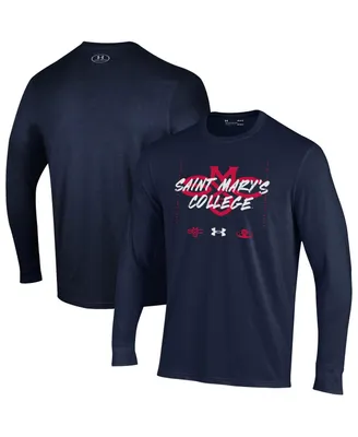 Big Boys Under Armour Navy Saint Mary's Gaels 2023 On Court Bench Unity Long Sleeve T-shirt