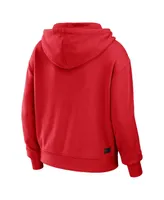 Women's Wear by Erin Andrews Red Maryland Terrapins Colorblock Full-Zip Hoodie Jacket