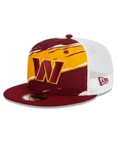 Men's New Era Burgundy Washington Commanders Tear Trucker 9FIFTY Snapback Hat