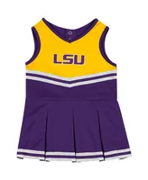 Girls Infant Colosseum Purple Lsu Tigers Time For Recess Cheer Dress