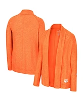 Women's Colosseum Orange Clemson Tigers Morningside Cardigan Sweater