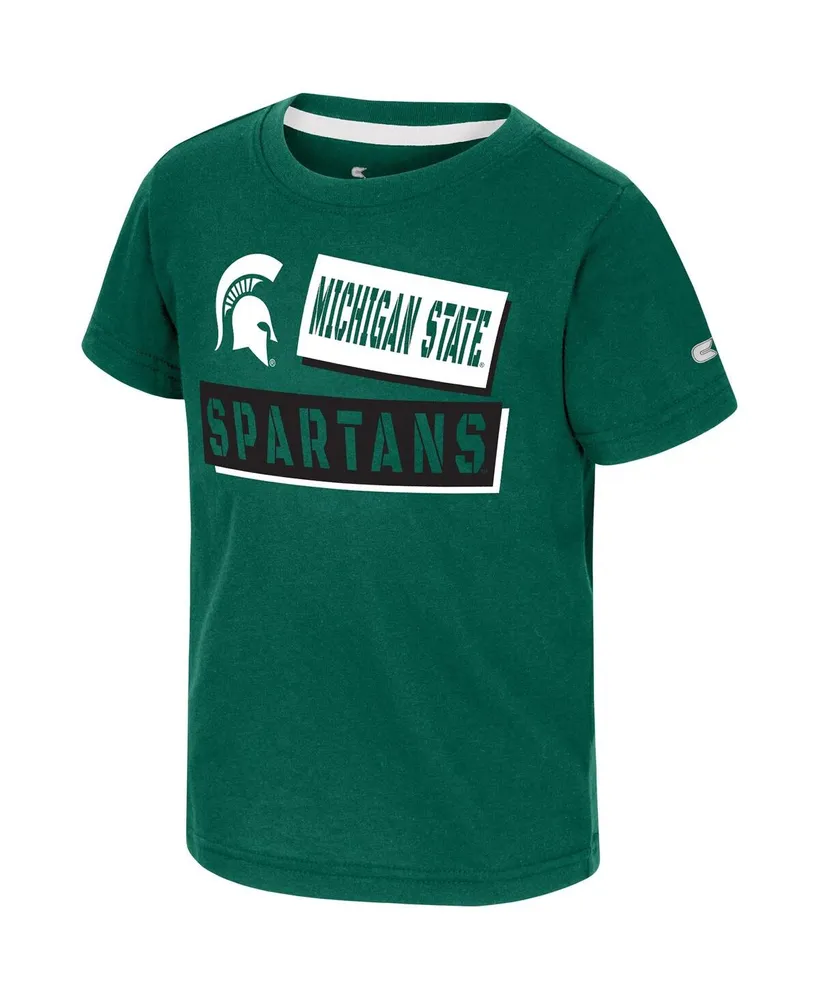 Toddler Boys and Girls Colosseum Green Michigan State Spartans No Vacancy T-shirt
