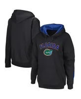 Women's Colosseum Black Florida Gators Arch and Logo Pullover Hoodie