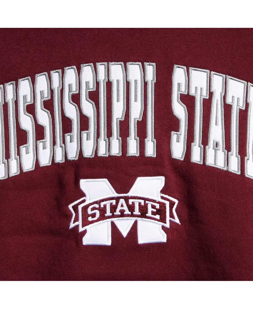 Big Boys Colosseum Maroon Mississippi State Bulldogs 2-Hit Team Pullover Hoodie