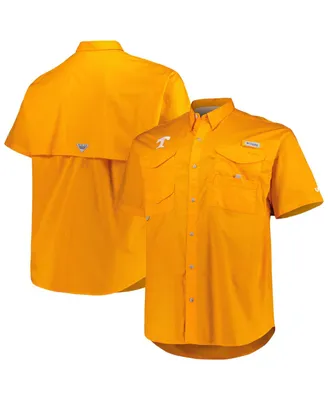 Men's Columbia Tennessee Orange Tennessee Volunteers Big and Tall Bonehead Logo Button-Up Shirt
