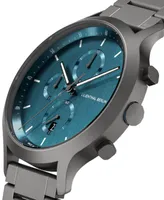 Lilienthal Berlin Men's Myth Chronograph Gunmetal Stainless Steel Link Watch 42mm