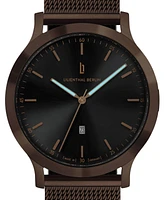 Lilienthal Berlin Men's Huxley Bronze Black Bronze Stainless Steel Mesh Watch 40mm
