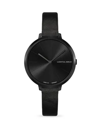 Lilienthal Berlin Women's Rosalux Black Sensation Black Leather Watch 30mm