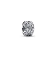 Pandora Cubic Zirconia Pave Triple-Row Charm