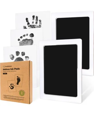 2pk Inkless Ink Pad for Baby Hand and Footprint Kit, Clean Touch Dog Paw, Nose Print & Pet Safe, Large