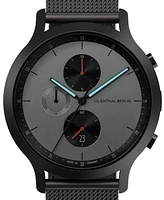 Lilienthal Berlin Men's Curcuit Chronograph Gunmetal Stainless Steel Mesh Watch 42mm