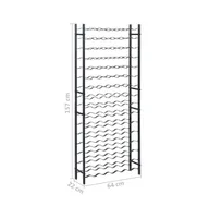 Wine Rack for 96 Bottles Black Iron