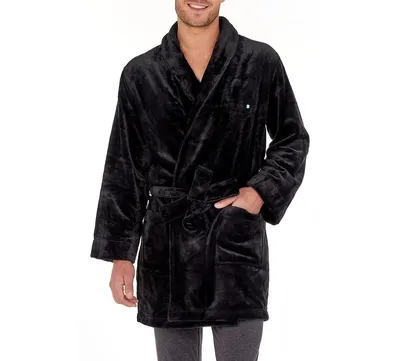 Men's Polar Fleece Short Robe