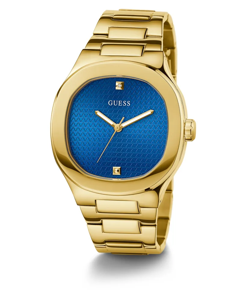 Guess Men's Analog Gold-Tone Stainless Steel Watch 42mm - Gold