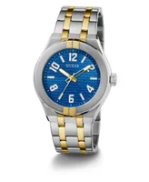 Guess Men's Analog Two-Tone Stainless Steel Watch 44mm - Two