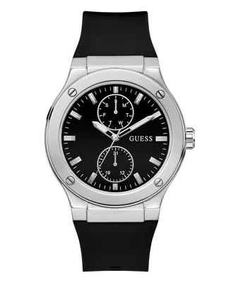 Guess Men's Multi-Function Silicone Watch 45mm
