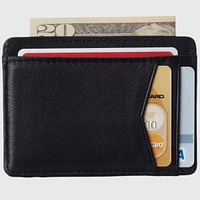 Alpine Swiss Men Rfid Safe Minimalist Front Pocket Wallet Leather Thin Card Case