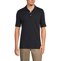 Lands' End Men's Short Sleeve Interlock Polo Shirt