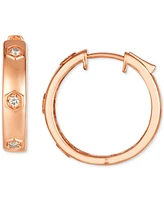 Le Vian Anywear Everywear Nude Diamond Small Hoop Earrings (1/6 ct. t.w.) 14k Gold, 0.82" (Also Available Rose Gold or White Gold)
