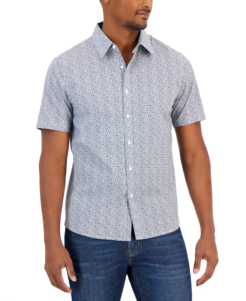 Men's Stretch Button-Front Shirt