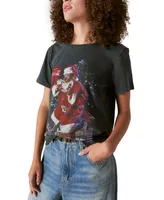 Lucky Brand Women's Coca-Cola Santa T-Shirt