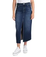 Indigo Rein Juniors' 5-Pocket Midi Denim Skirt